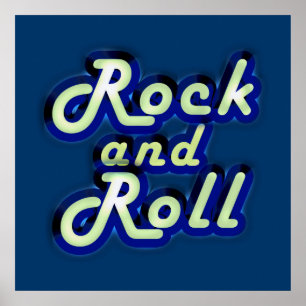 Poster Neon Rock et Roll