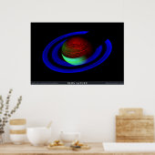 Poster Neon Saturn (Cuisine)