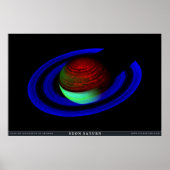 Poster Neon Saturn (Devant)