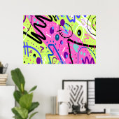 Poster Neon Sentiments Art Abstrait (Bureau à domicile)