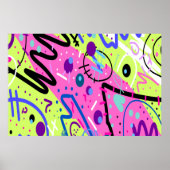 Poster Neon Sentiments Art Abstrait (Devant)