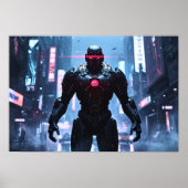 Poster Neon Sentinel: Guardian of the Electric City (Devant)