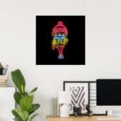 Poster Neon Sneaky Sasquatch (Bureau à domicile)