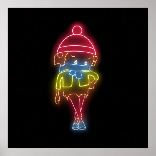 Poster Neon Sneaky Sasquatch (Devant)