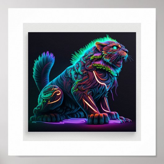 Poster Neon Sphinx (Devant)