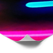 Poster Neon Spiral Light Art (Coin)