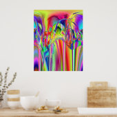 Poster Neon Splash (Cuisine)