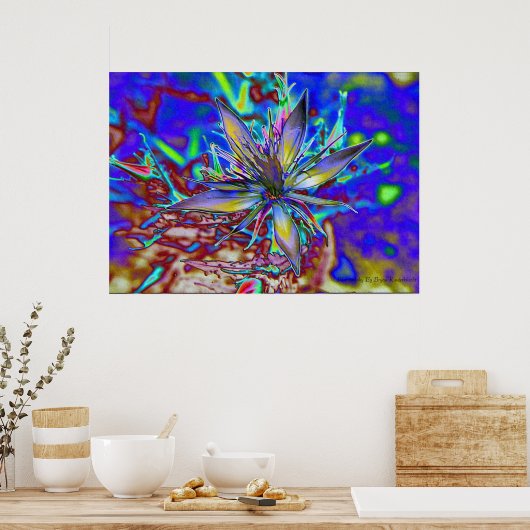 Poster Neon Star (Cuisine)