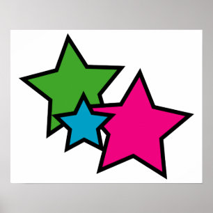Poster Neon Stars