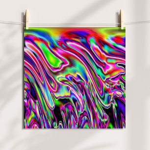 Poster Neon Swirls