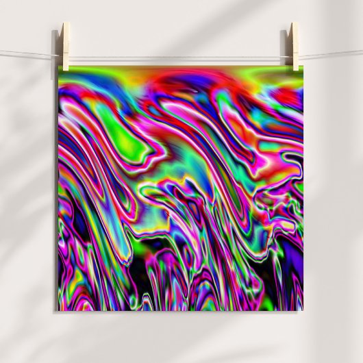 Poster Neon Swirls