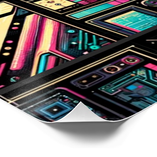 Poster Neon Tech Odyssey (Coin)