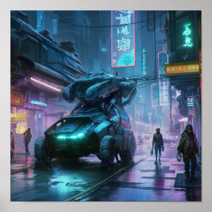 Poster Neon Tokyo Nights (Cyber Edition)