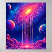 Poster Neon Universe: Dripping Starlight (Devant)