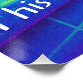 Poster Neon Vaporwave 80s Chaleur tropicale (Coin)