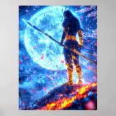 Poster Neon Warlord - Gardien de la Lune Bleue (Devant)