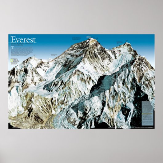 Poster " Népal : 2003/aujourd'hui Himalaya - Mont Everest (Devant)