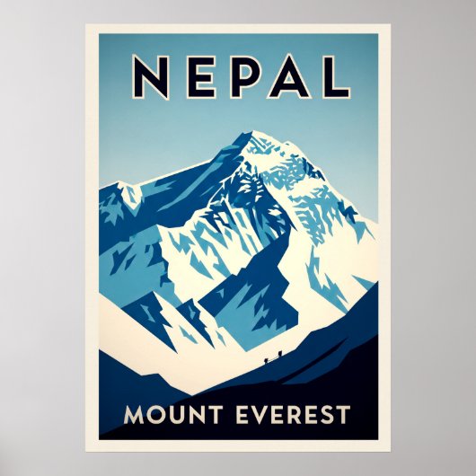 Poster Népal Mont Everest V04 (Devant)
