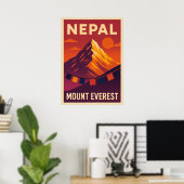 Poster Népal Mont Everest V05 (Bureau à domicile)