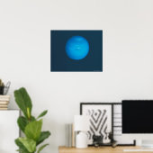 Poster Neptune, ambiance dynamique bleu-vert (Bureau à domicile)