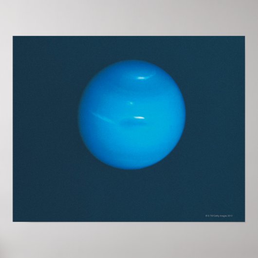 Poster Neptune, ambiance dynamique bleu-vert (Devant)