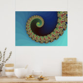 Poster Neptune - Art Fractal (Cuisine)