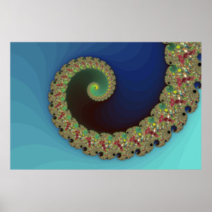 Poster Neptune - Art Fractal