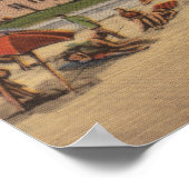 Poster Neptune Beach, FL - Vue des maisons de front de me (Coin)