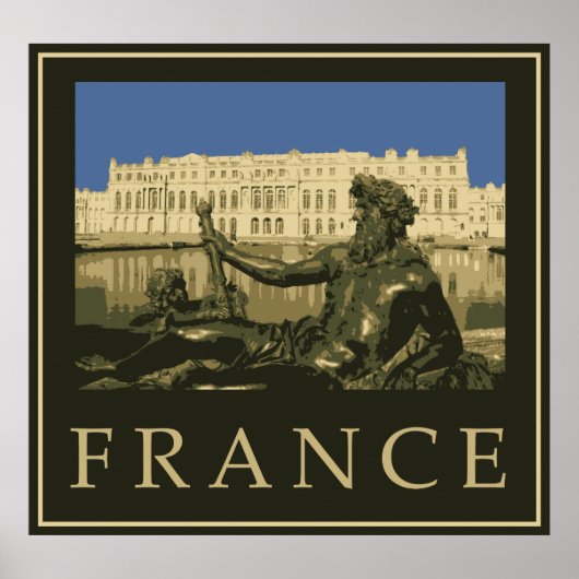 Poster Neptune et le château de Versailles (Devant)