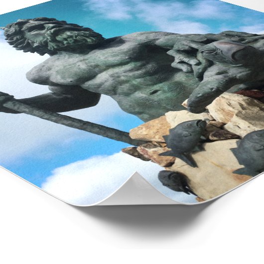 Poster neptune king à la plage de virginia (Coin)