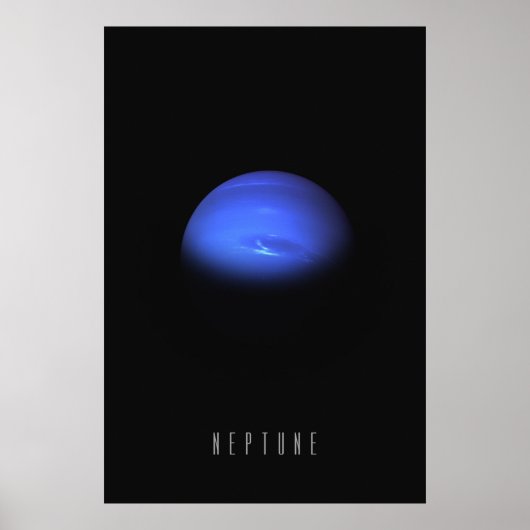 Poster Neptune - Le géant bleu venteux du solaire externe (Devant)