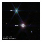 Poster Neptune NIRCam James Webb Télescope spatial Photo (Devant)