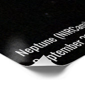 Poster Neptune NIRCam James Webb Télescope spatial Photo (Coin)