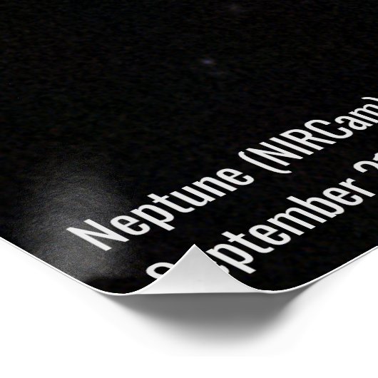 Poster Neptune NIRCam James Webb Télescope spatial Photo (Coin)