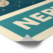 Poster Neptune Retro Galaxy UFO (Coin)