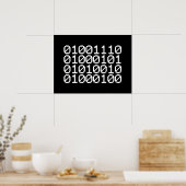 POSTER NERD BINAIRE (Cuisine)
