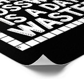 Poster Nerd de jeu de mots de mots croisés drôle (Coin)