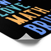 Poster Nerdy Math Admettez-Vous Low Key Love Math Bruh Te (Coin)