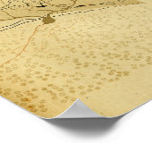 Poster Nerfs vintages du système nerveux central 1886 (Coin)