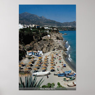 Poster Nerja, Malaga, Espagne