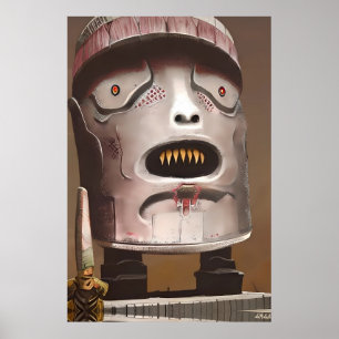 Poster Nervous Idol Ken Gage Tiki Art