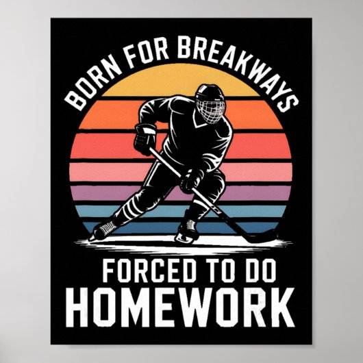 Poster Nés pour les échappées forcés de faire les devoirs (Devant)