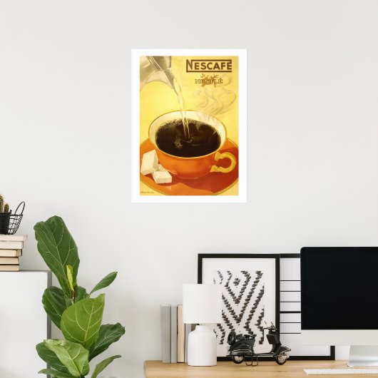 Poster Nescafe (Bureau à domicile)