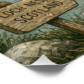 Poster Nessie Cryptide Confortable Élusive Socialement Lo (Coin)