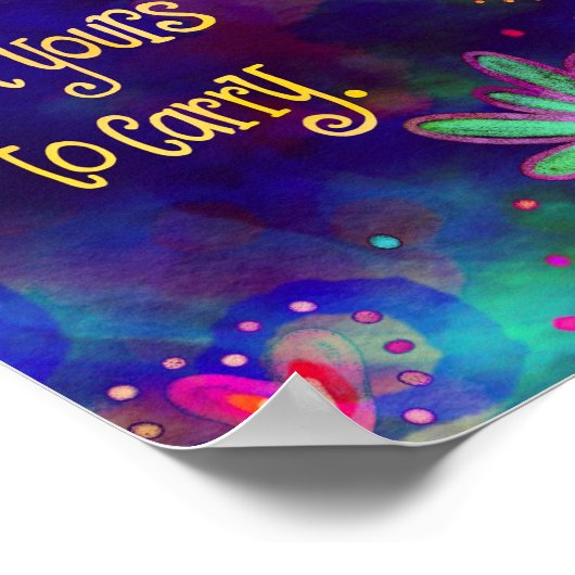 Poster N'est-ce pas à vous de porter (Coin)