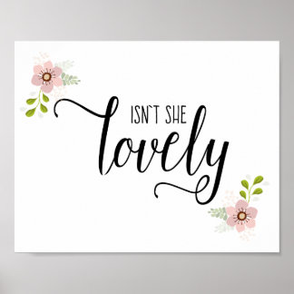 Poster N'est-elle pas adorable bébé fille infirmière impr