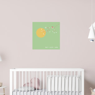 Poster Nesting Birds Family Baby Nursery Art Imprimer