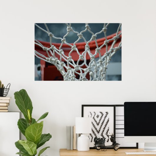 Poster Net de basket-ball (Bureau à domicile)