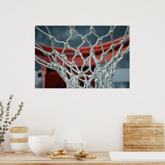Poster Net de basket-ball (Cuisine)