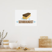 Poster Nettoyage amusant (Cuisine)